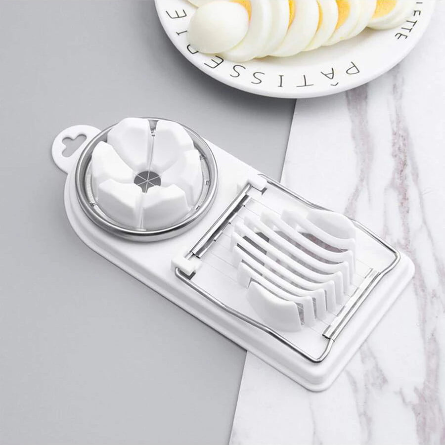 PP Base egg cutter 2-in-1 stainless steel