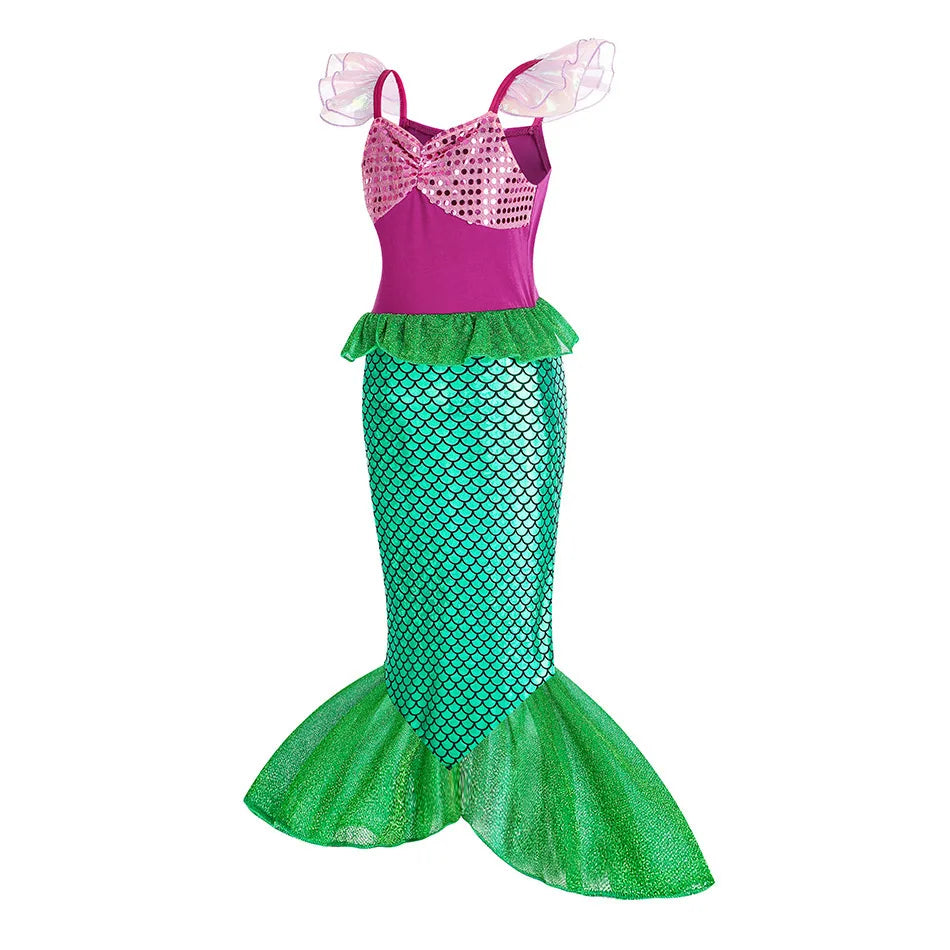 Girls Cosplay Disney Little Mermaid Ariel Costumes