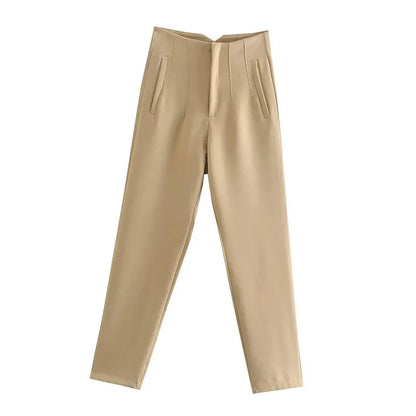 Office Wear High waist Formal Pants