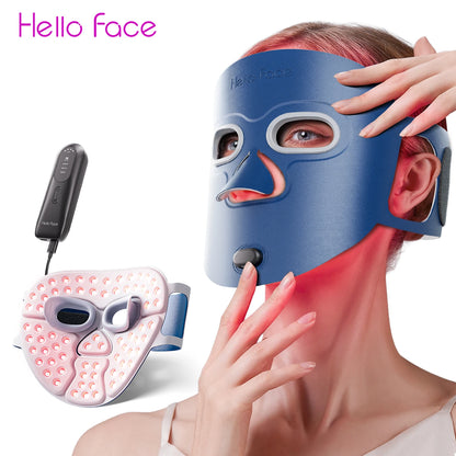 LED Mask Infrared Red Light Wrinkle Reduction Blue Light Acne Treatment Skin Care