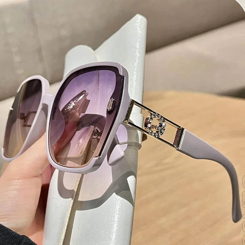 Luxury Diamond Oversized Square Eyeglasses