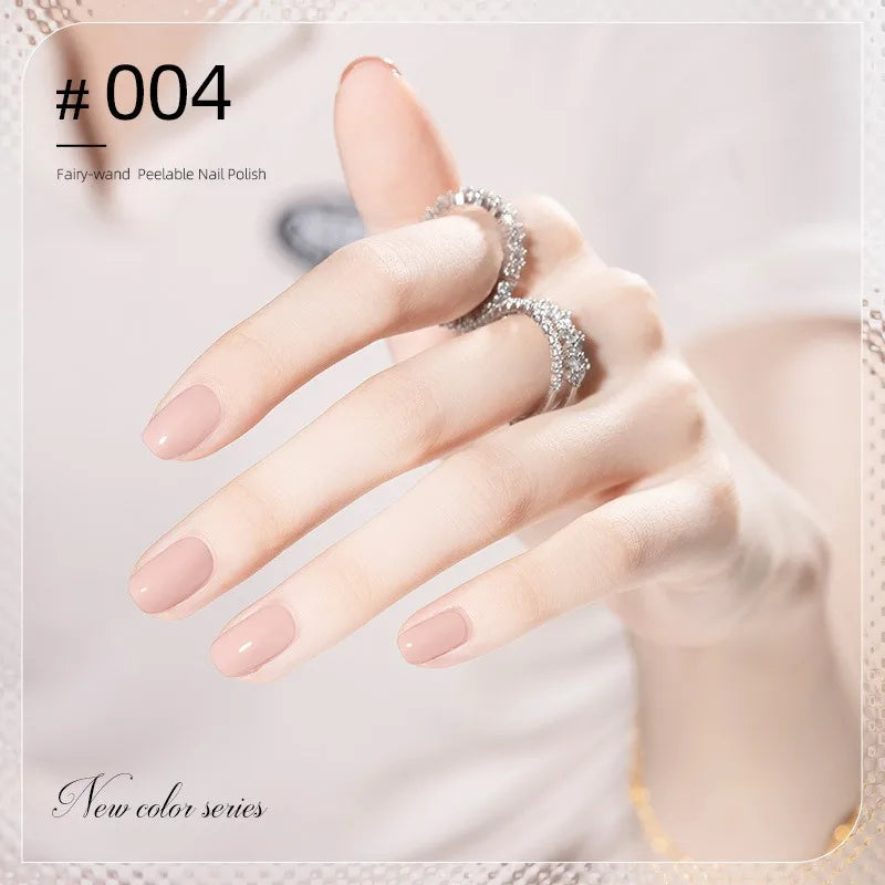 Colorful Water-Base Nail Polish 40 Colors Air Dry Peel Off Nail Art