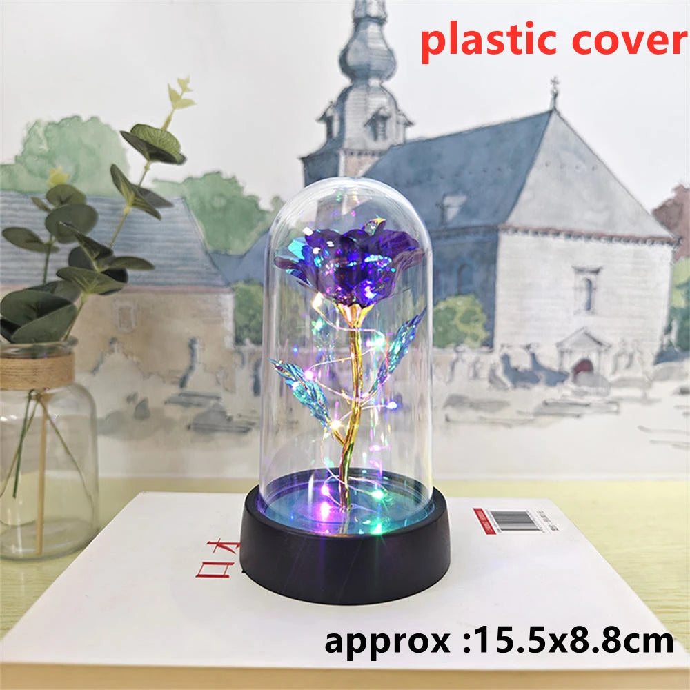 LED Galaxy Three Rose Artificial Flowers