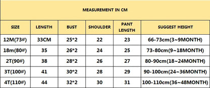 Cartoon Thin Style Sleeveless Baby Pajamas Set