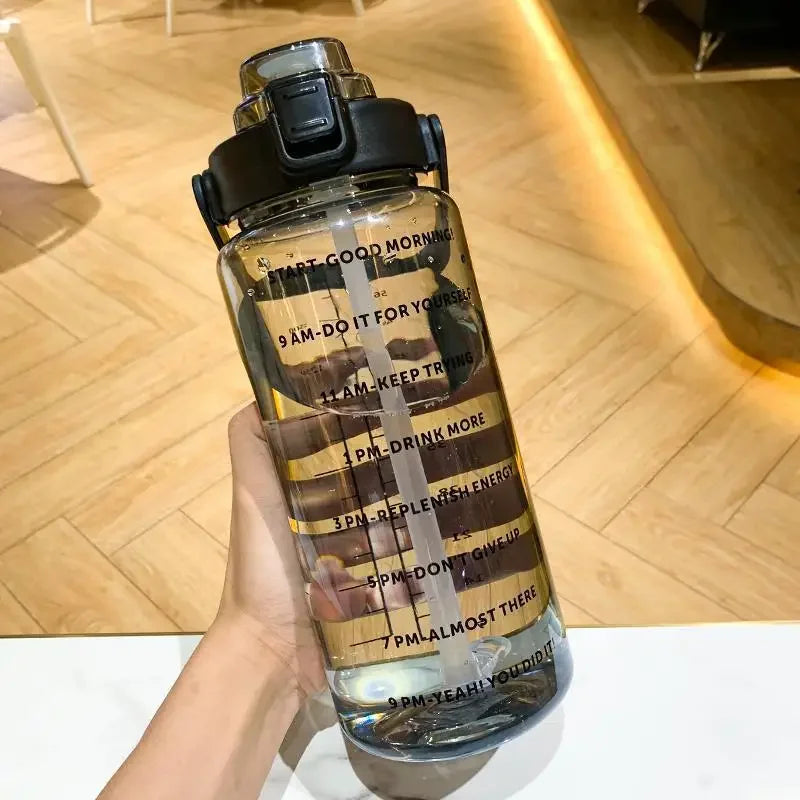 2L Sports Water Bottle Large Capacity Plastic Water Cup