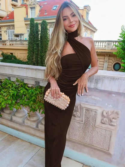 Sleeveless Backless Sexy Maxi Dress