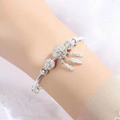 DANA 925 Sterling Silver Bead Ball Bracelets
