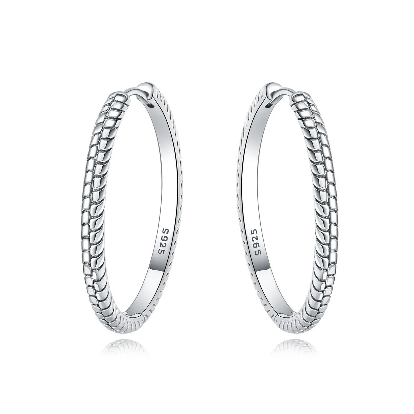 925 Sterling Silver Simple Gold U-shaped Earrings
