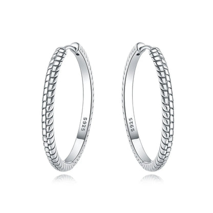 925 Sterling Silver Simple Gold U-shaped Earrings