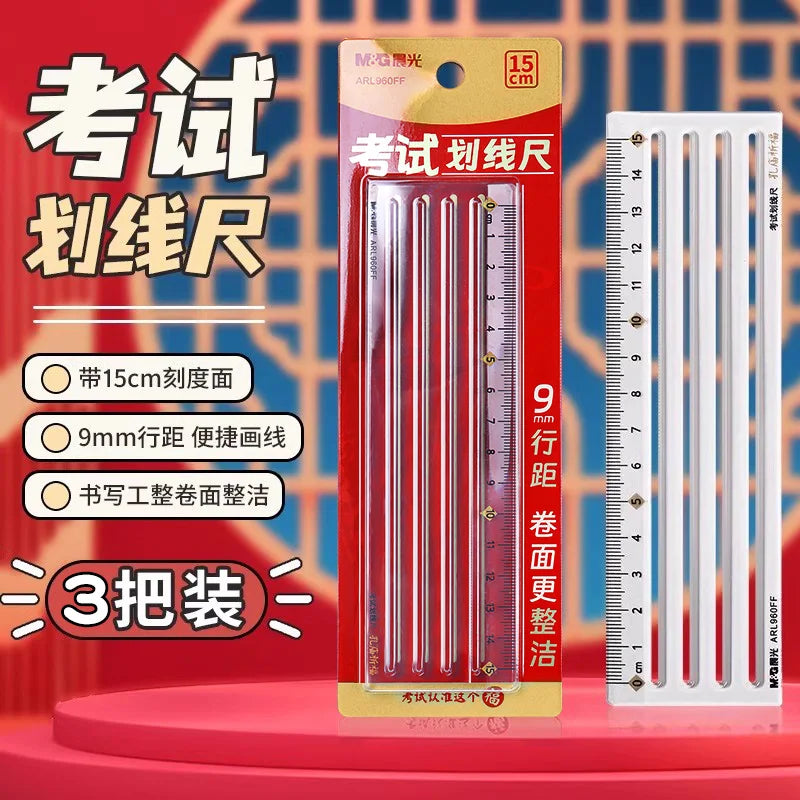 M&G ruler 9 mm spacing 15 cm long suitable for drawing straight lines