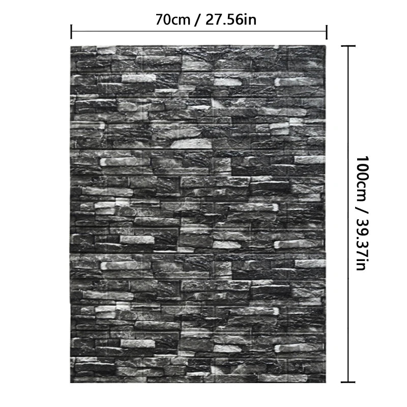 70cm High quality DIY 3D Wallpaper Moisture