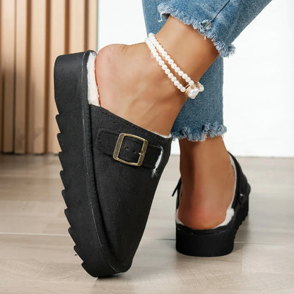 Winter plush lined comfortable indoor Slippers