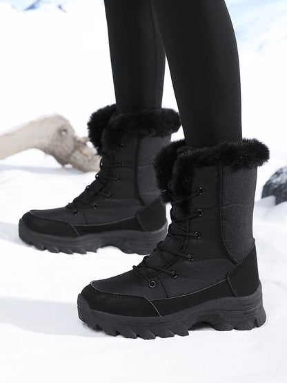 Winter Snow Waterproof Non-Slip Warm Northeast-Style Large Cotton  Boots