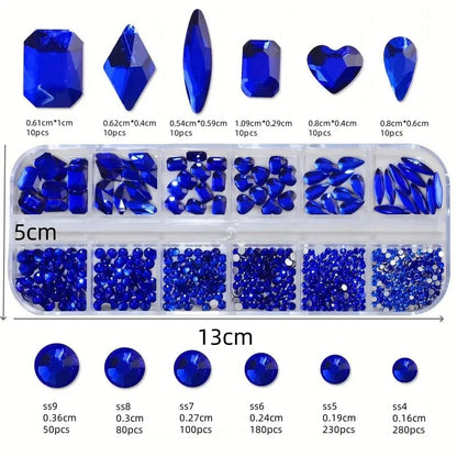 2400pcs 2mm AB Jelly Rhinestones Set