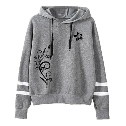 Outdoor Autumn Winter Hoodies Casual Stripe Sweatshirt Jogging