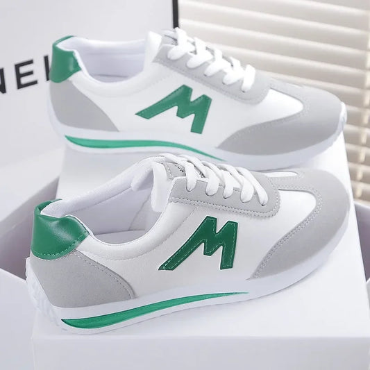 Round Head Deep Mouth Cross Lace Casual Sports Sneakers