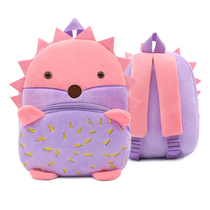 Cartoon cute plush animal backpack school