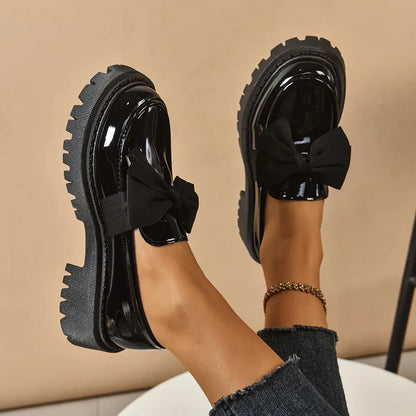 Plus Size Loafers British Style Platform Shoes