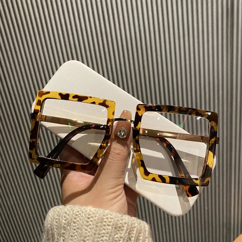 Large Frame Myopia Unisex Oversized Minus Diopter Eyeglasses