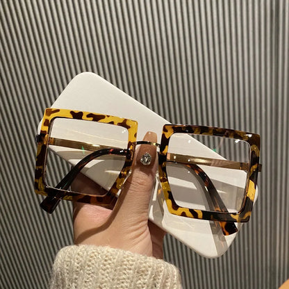 Large Frame Myopia Unisex Oversized Minus Diopter Eyeglasses