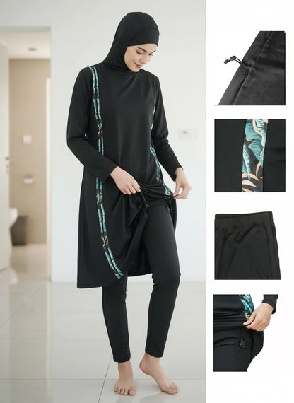 3PCS Thin Style Sporty burkini Muslim Swimwear