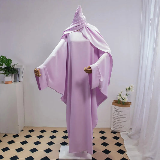 Two Pieces Muslim Abaya Jilbab Islamic