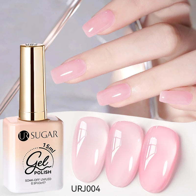 SUGAR Jelly Milky White Translucent Gel Polish