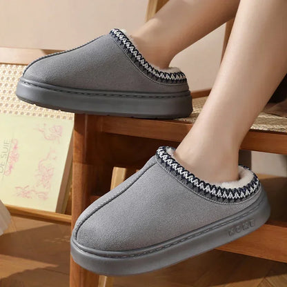Winter Soft Platform Slippers