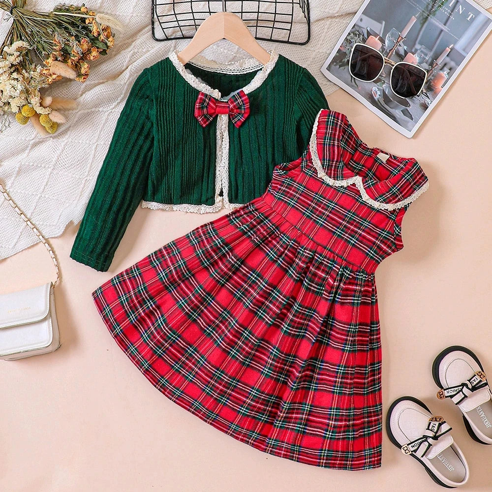 Clothes Toddler Baby Girls Long Sleeve Dress Set