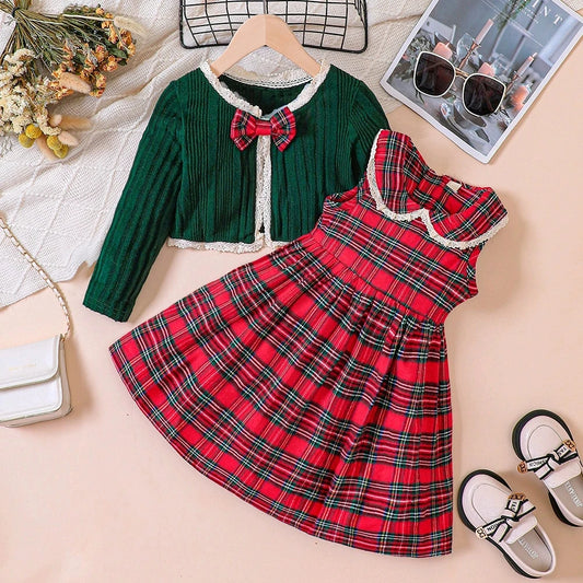 Clothes Toddler Baby Girls Long Sleeve Dress Set