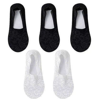 5Pair Thin Breathable Transparent Socks