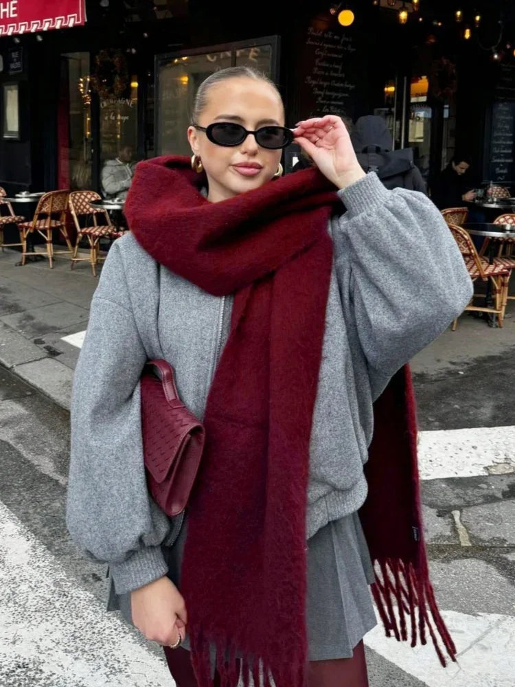 Luxury Cashmere Thickened Warm Shawl Scarf