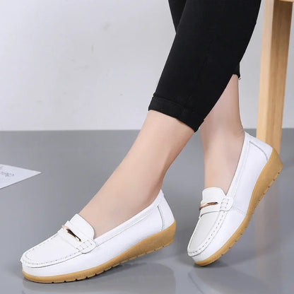 Genuine Leather Flats Moccasins Shoes