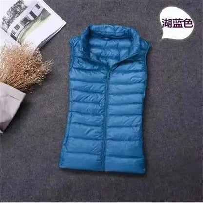 Duck Down Sleeveless Puffer Jacket