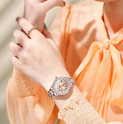 DANA Roman Dial Dazzling Diamond Watch