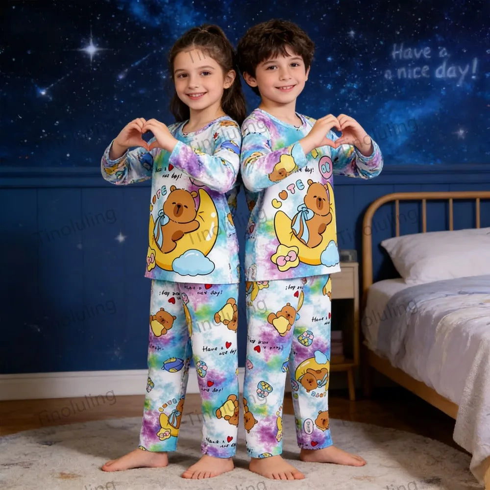 Sleepers Cartoon Boutique Long Sleeve 3 4 5 6 7 8 9 10 11 12 Yrs Pajamas