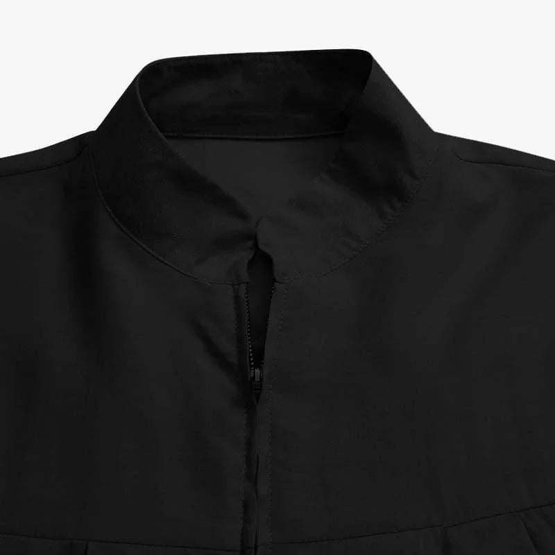 Muslim small stand-up collar Abaya