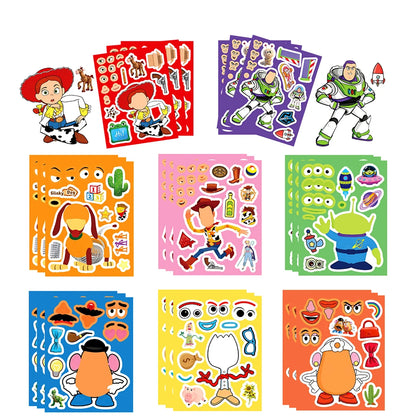 16Sheets Disney Toy Story Graffiti Stickers Exquisite Fashion DIY Toys