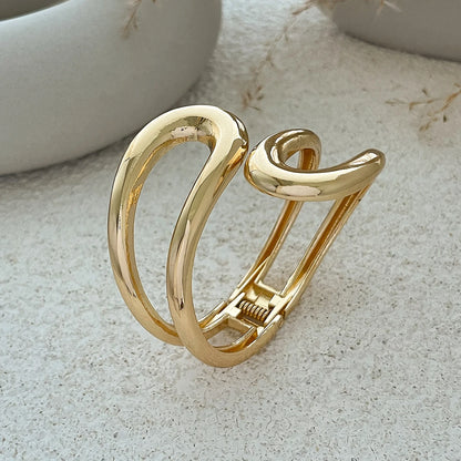 Geometric Cuff Chunky Wide Open Bracelet