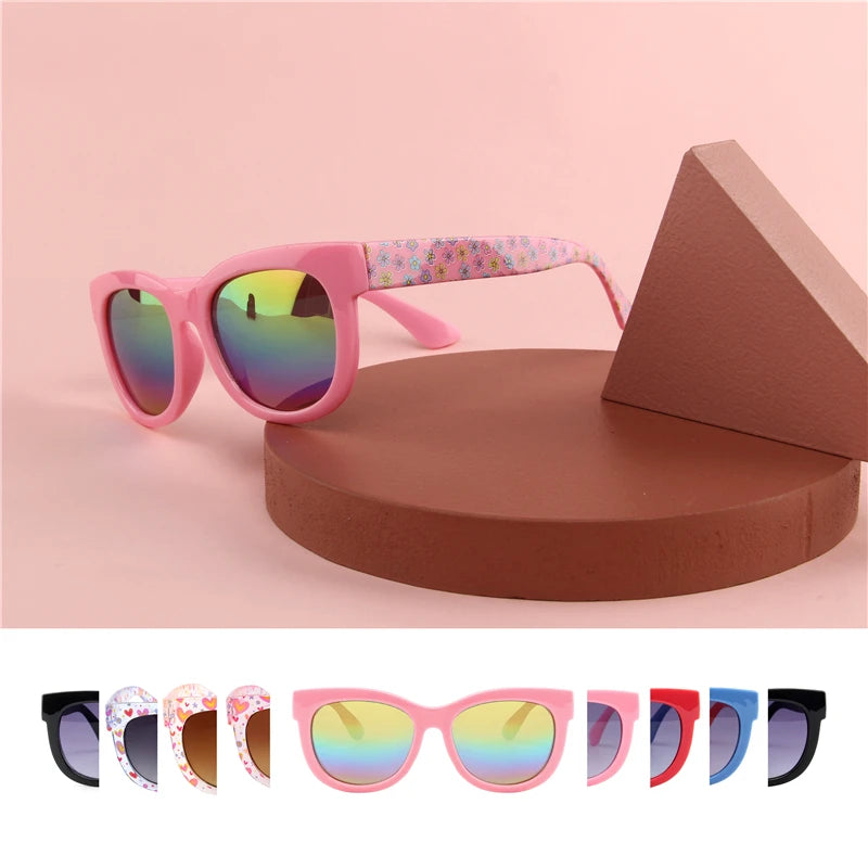 Square Cute Kids Toddler Lovely Colorful Rectange Sun Glasses
