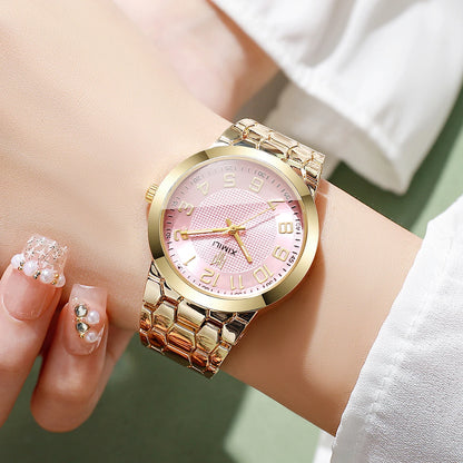 Elegant Arabic Dial Bracelet Strap Ladies Quartz Wristwatches