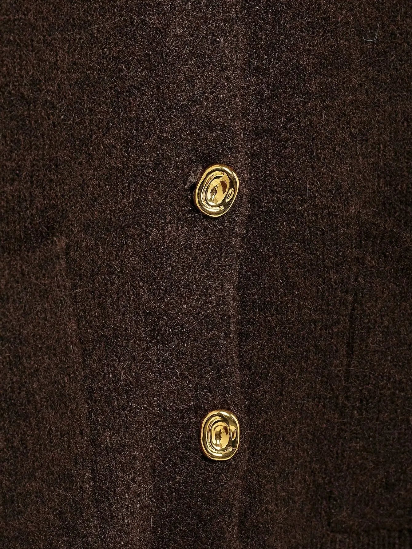 Falda mini ajustada de punto de manga larga con cuello redondo