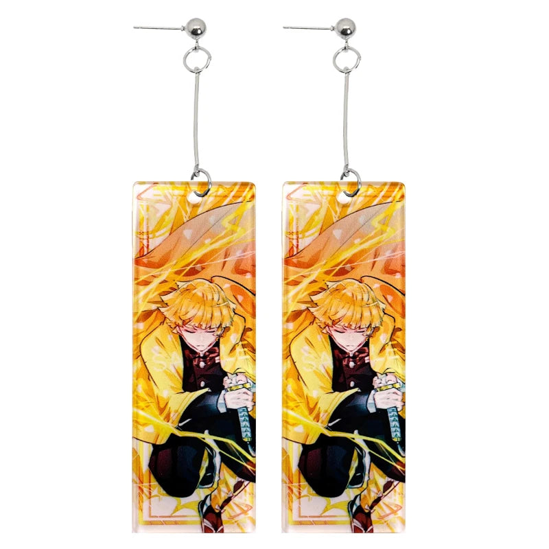 Acrylic Demon Drop Long Earrings