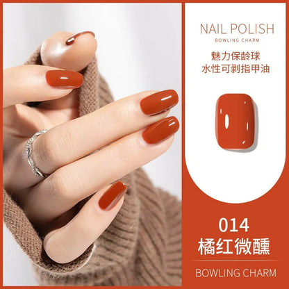 40 Colors Nail Polish Water-based Quick Drying Tearable Nail Art