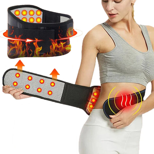 1PCS Adjustable Heating Lower Back Brace Support Belt