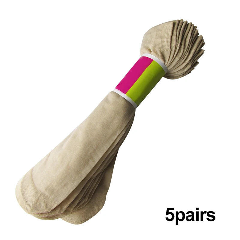 5/10 Pairs Thin Silk Transparent Sexy Socks Set