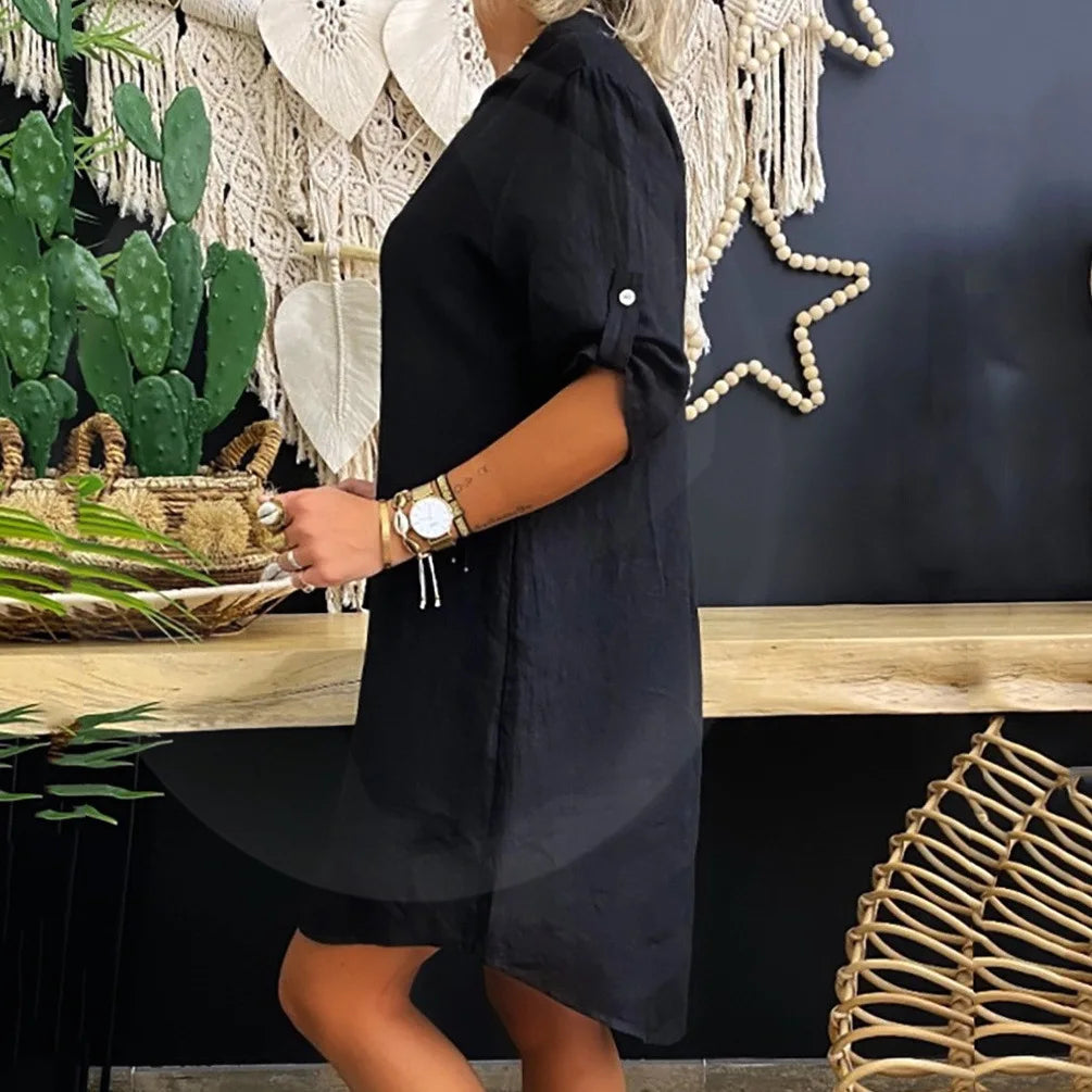 Vestido brasileño holgado de mezcla suelta