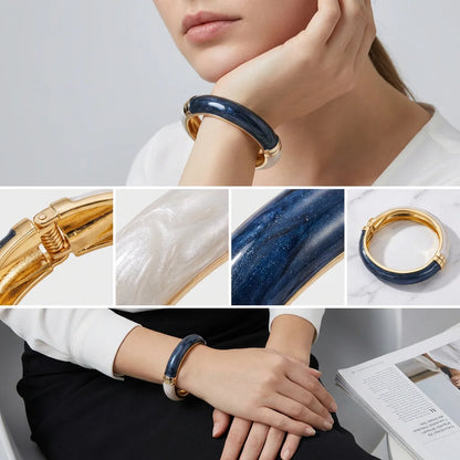 Dripping Oil Bangles Exaggerated Geometric Bracelets