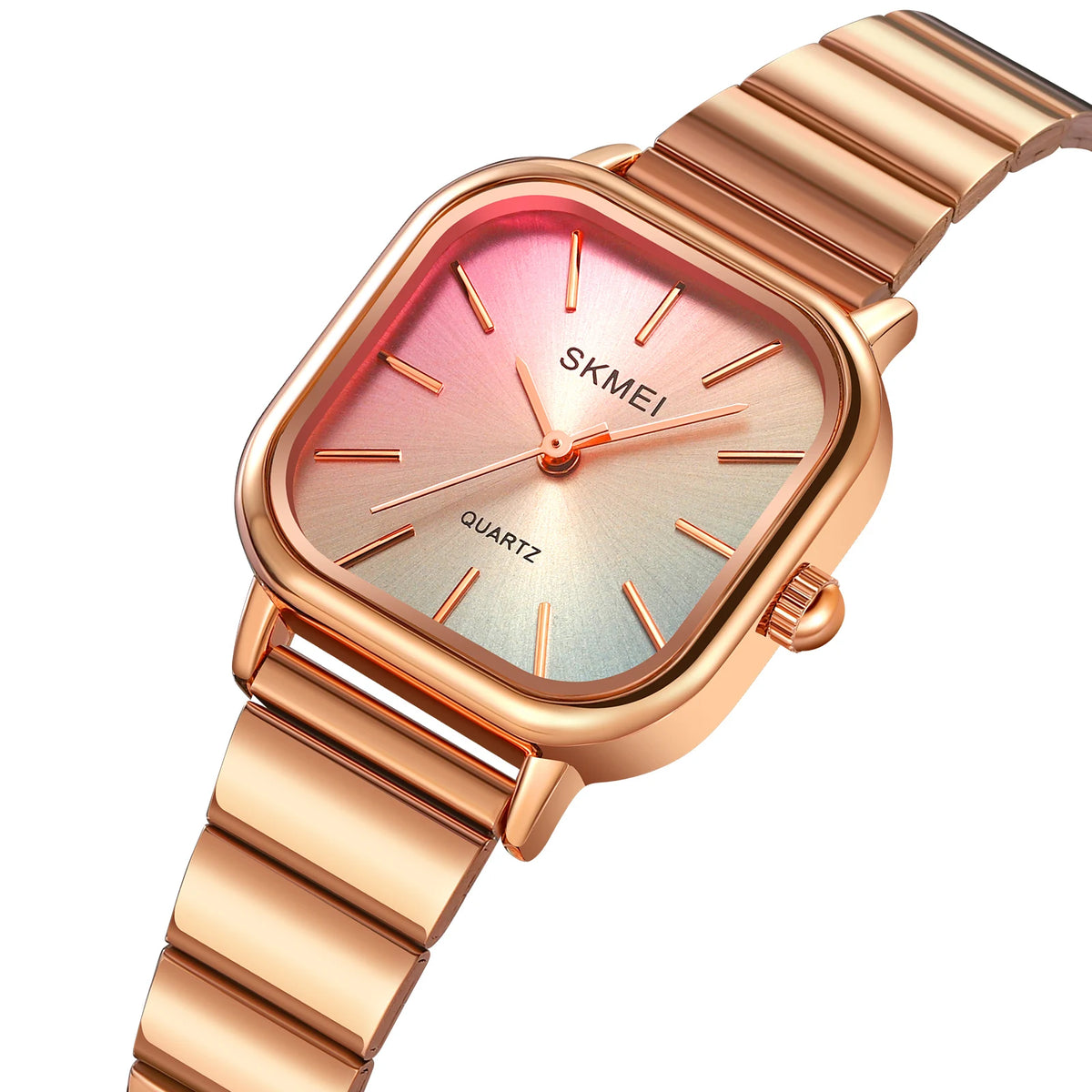 Bracelet Quartz Luxury Stainless Steel Strap Waterproof Casual Analog Wristwatch