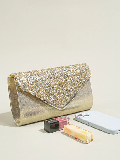 Prom Sequin Clutch Purse chain Shoulder Cross Body Bag